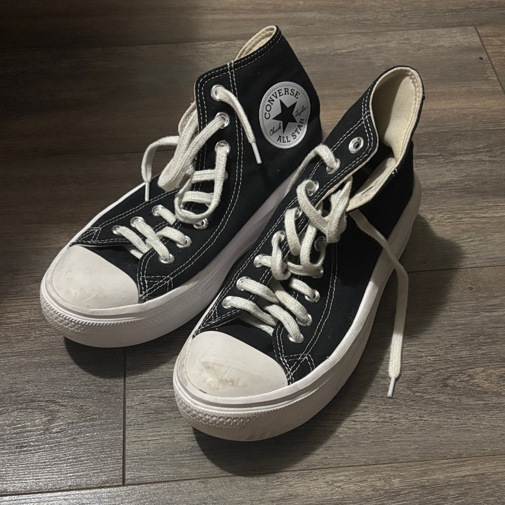 Converse Black and White High-Tops